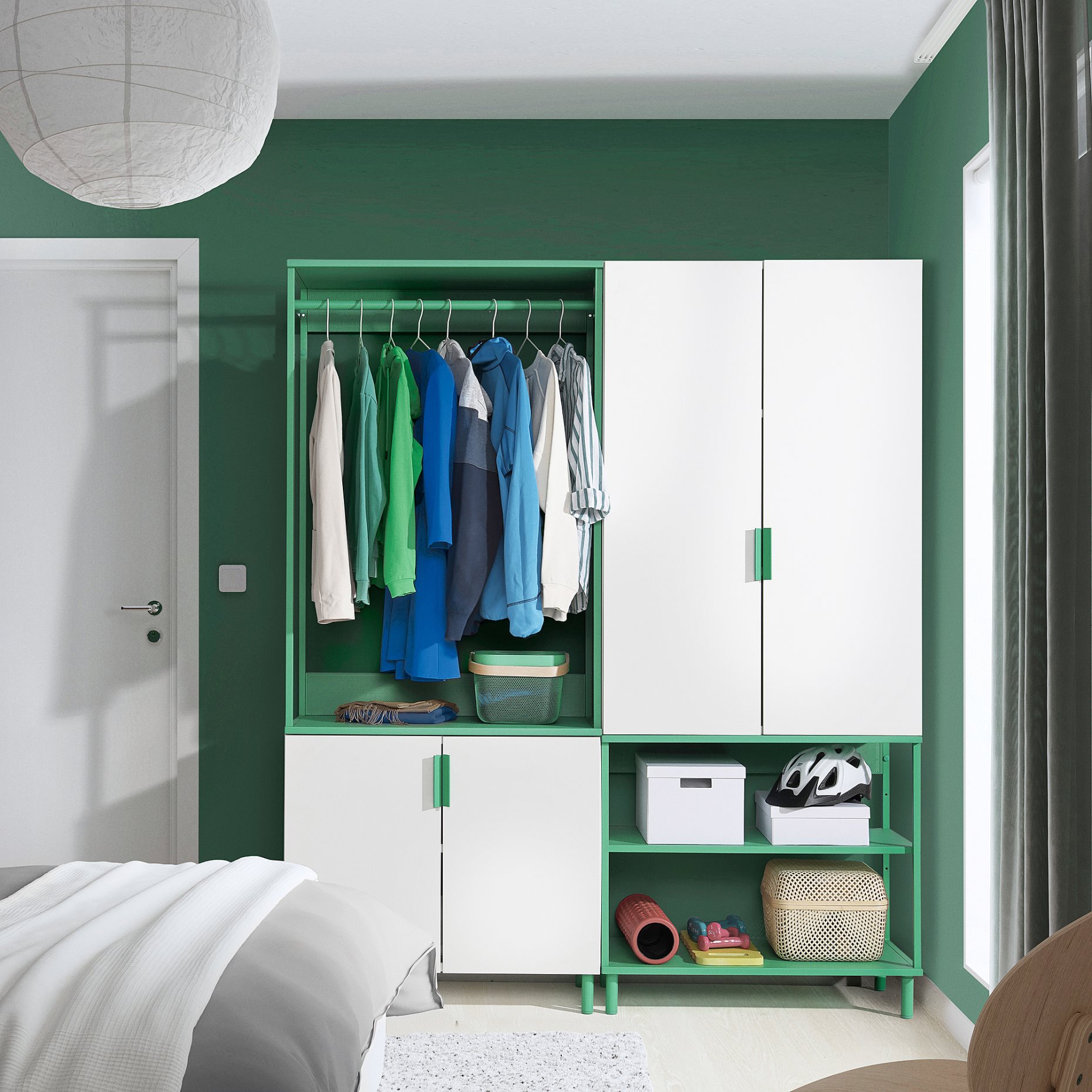 wardrobe with 4 doors, 160x42x191 cm, 895.784.89