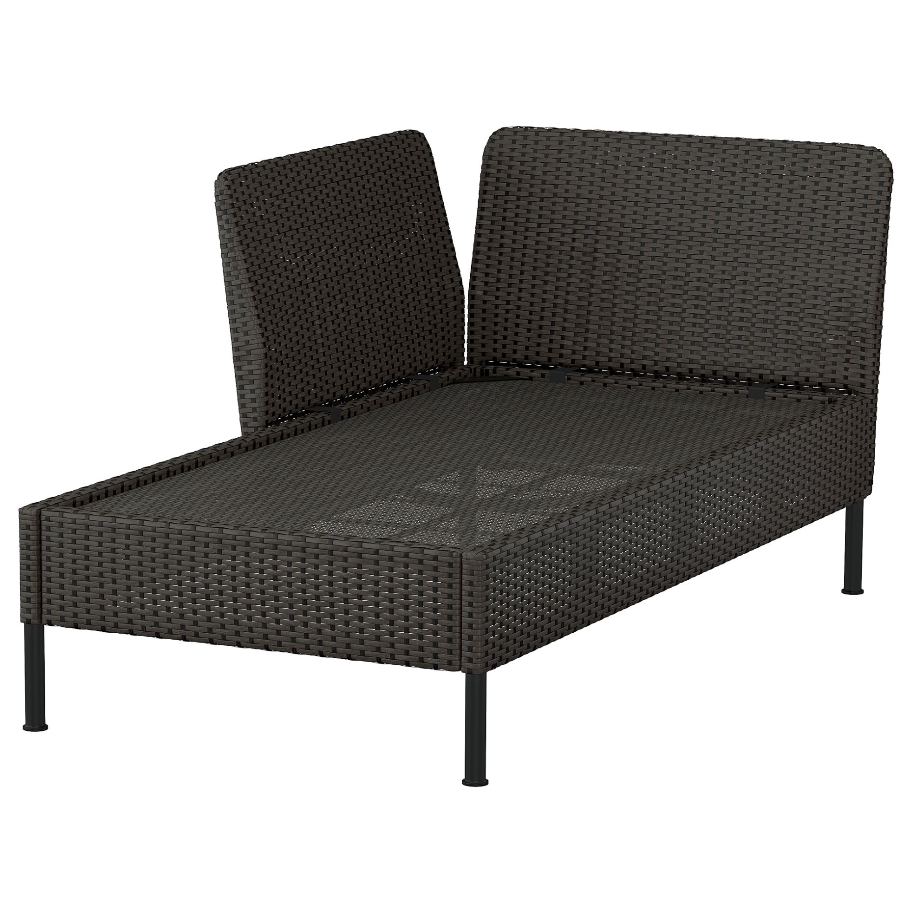 VITTSKÄR, modular chaise longue with armrest, outdoor, 895.912.59
