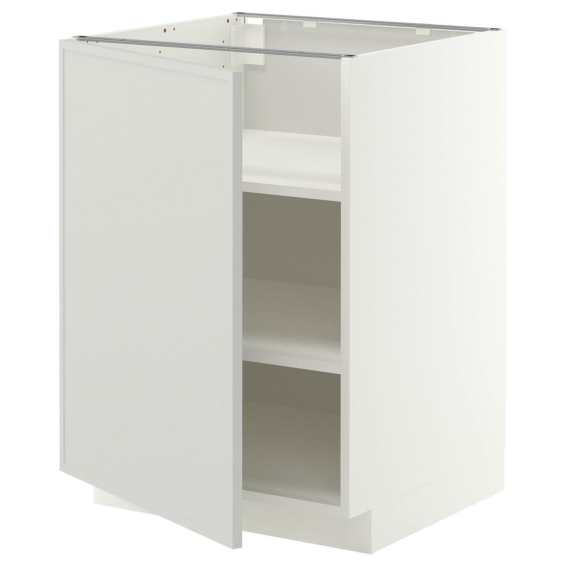 METOD, base cabinet with shelves, 60x60 cm, 896.043.13