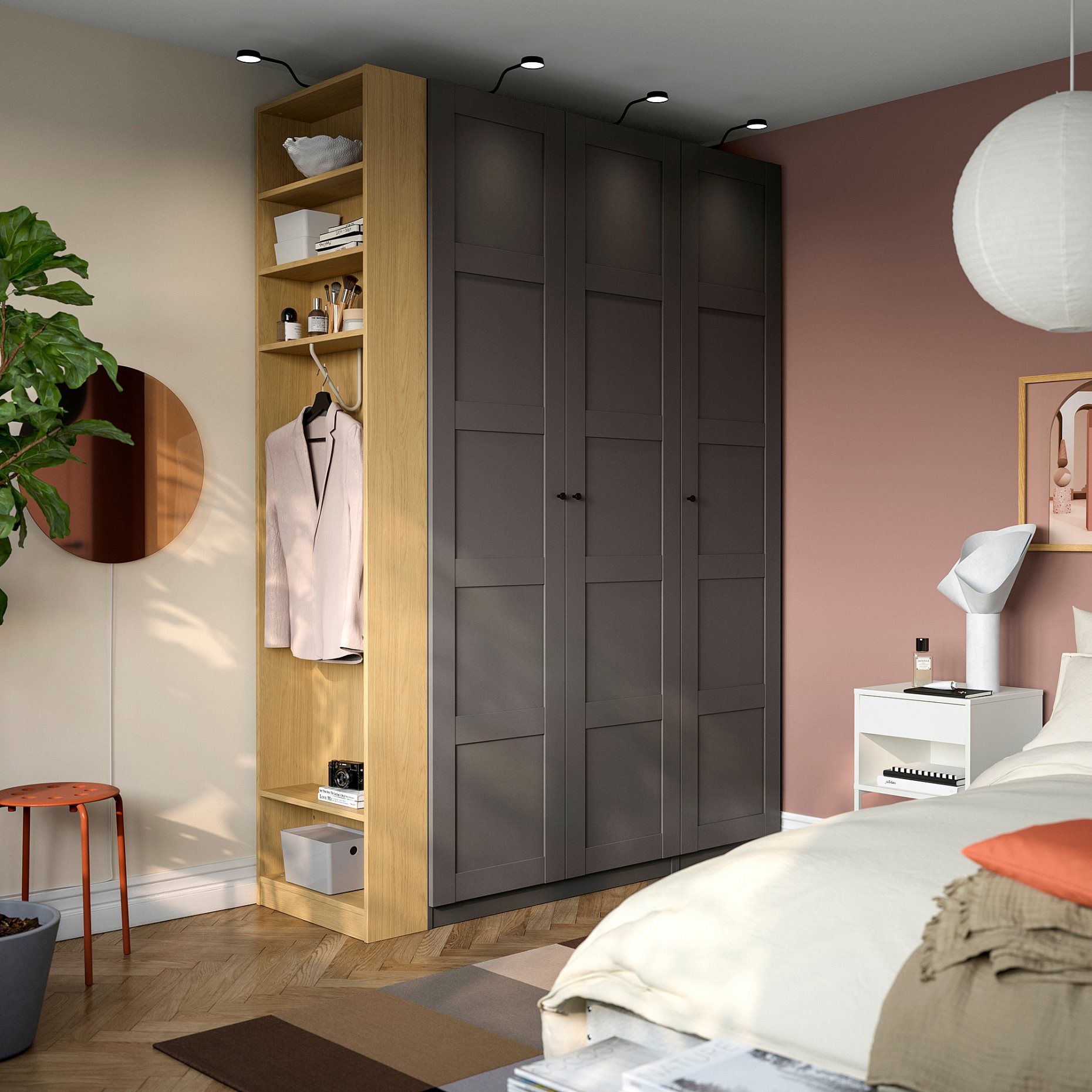 PAX/BERGSBO, wardrobe combination, 170x60x236 cm, 896.069.58