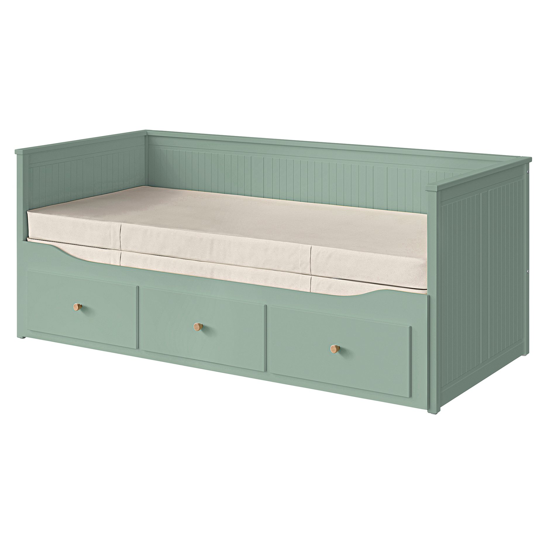 HEMNES, day-bed with 3 drawers/2 mattresses, 80x200 cm, 896.102.29