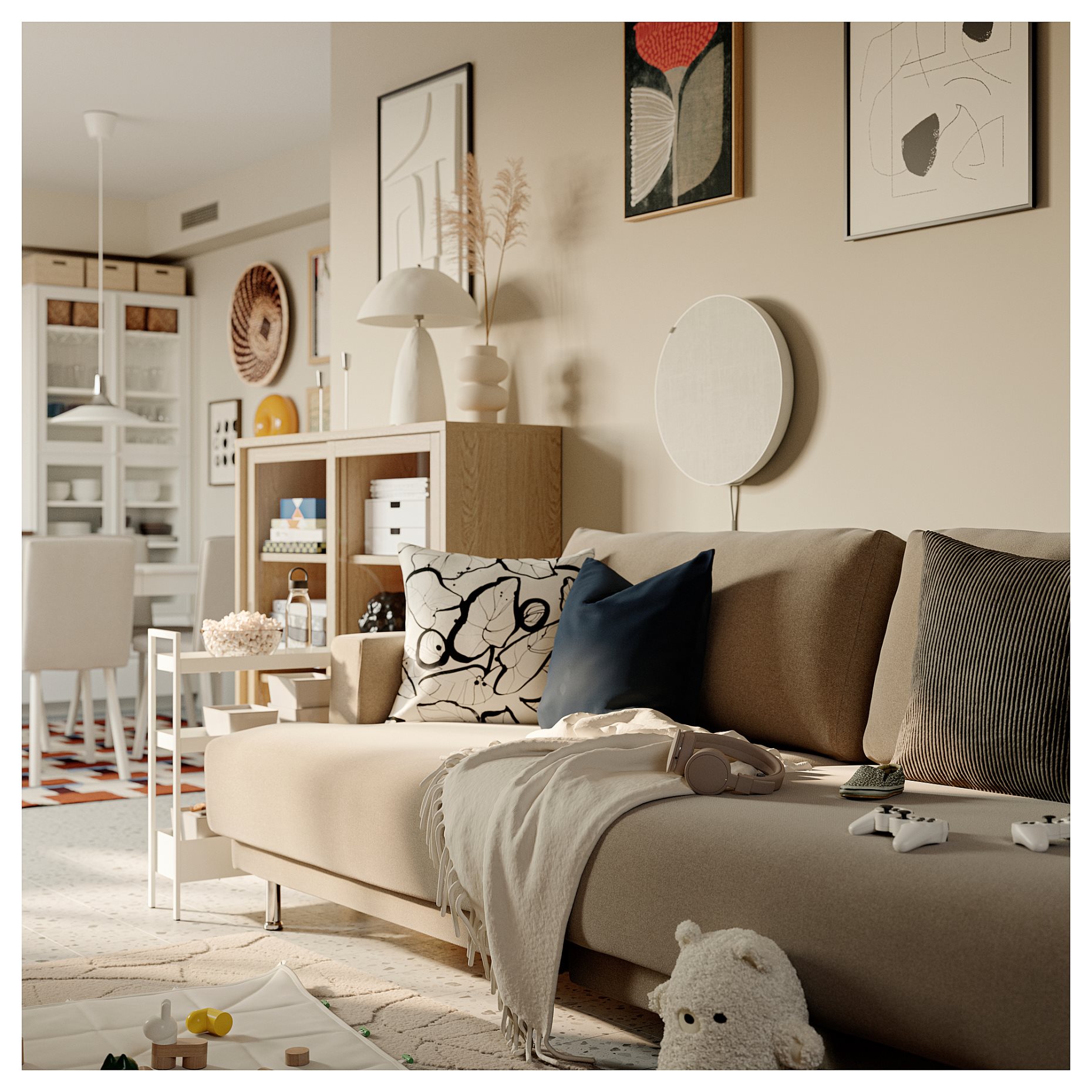 UPPÅKRA, σύνθεση καναπέ 3 θέσεων, 896.130.01