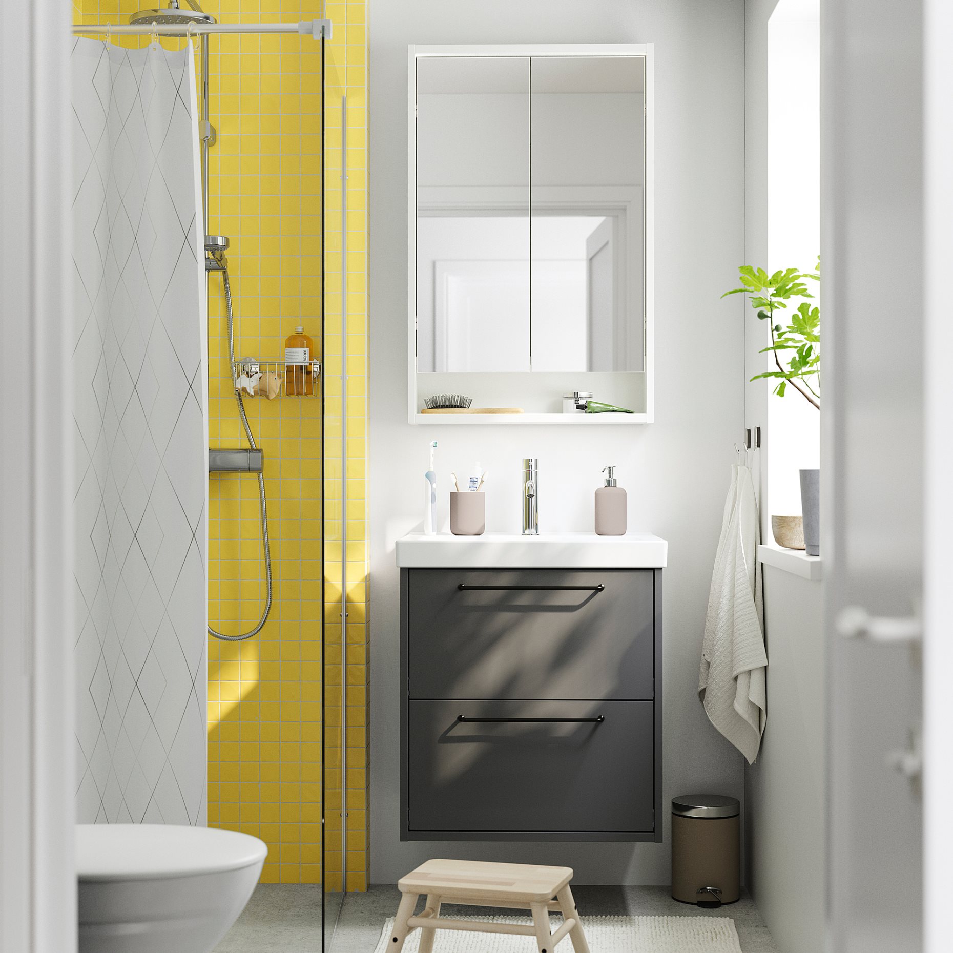 HAVBACK/ORRSJON, wash-stand with drawers/wash-basin, 62x49x69 cm, 896.292.76
