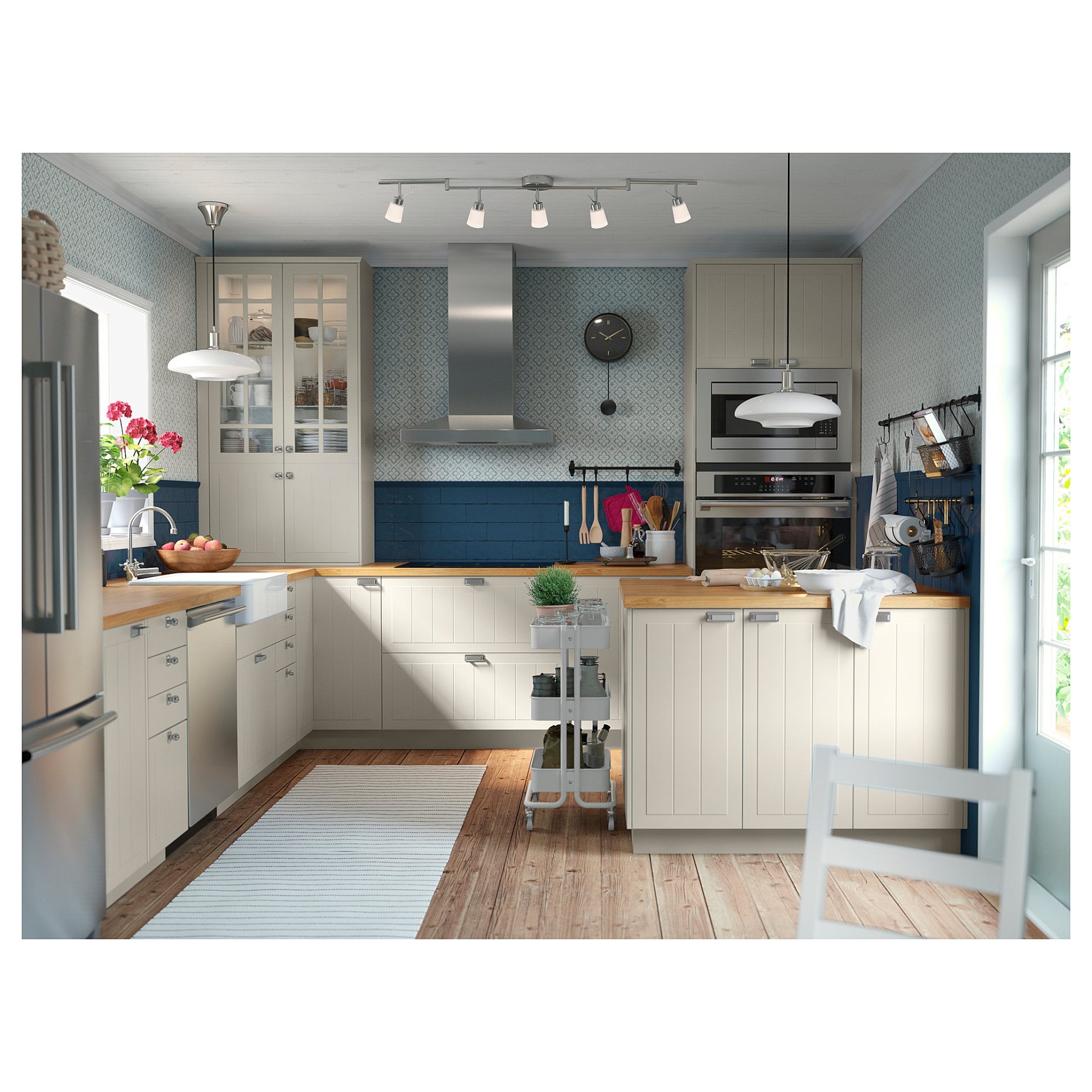 TIDIG, ceiling spotlight with 5 spots, 902.626.53