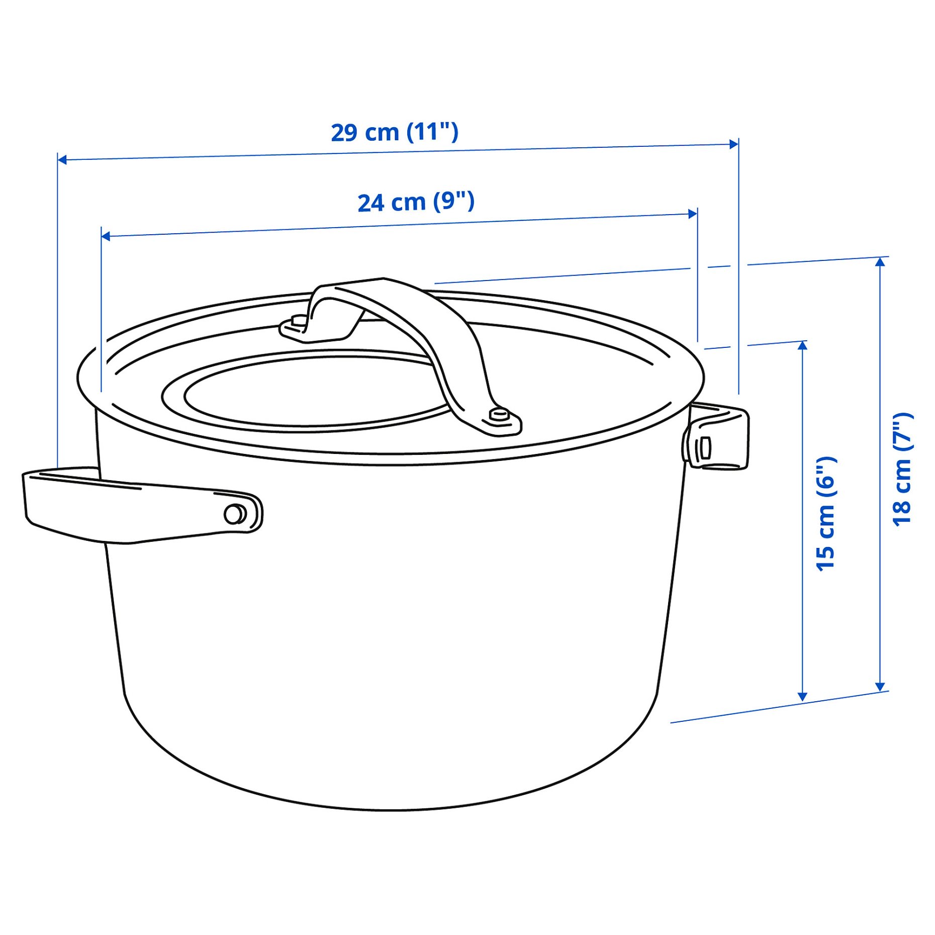 SENSUELL, pot with lid, 5.5 l, 903.245.47