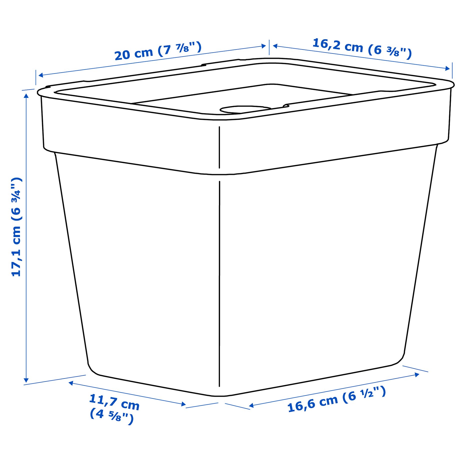 HÅLLBAR, bin, 3 l, 904.321.94
