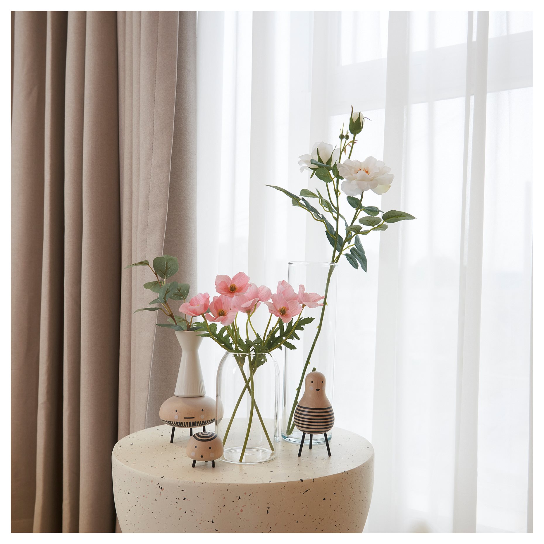 SMYCKA, artificial flower in/outdoor/Rose, 65 cm, 905.601.48