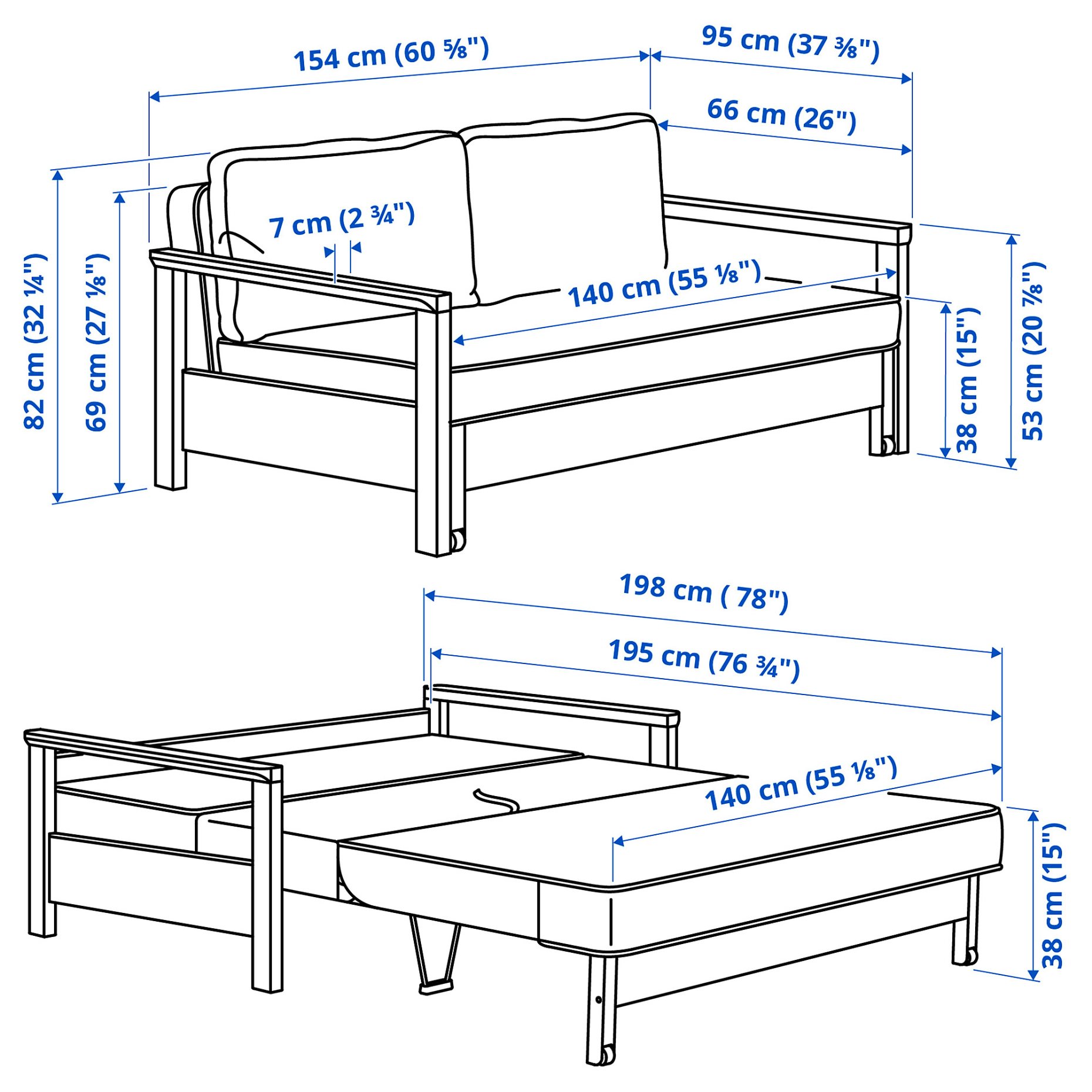 TORNSBORG, 2-seat sofa-bed, 905.846.58