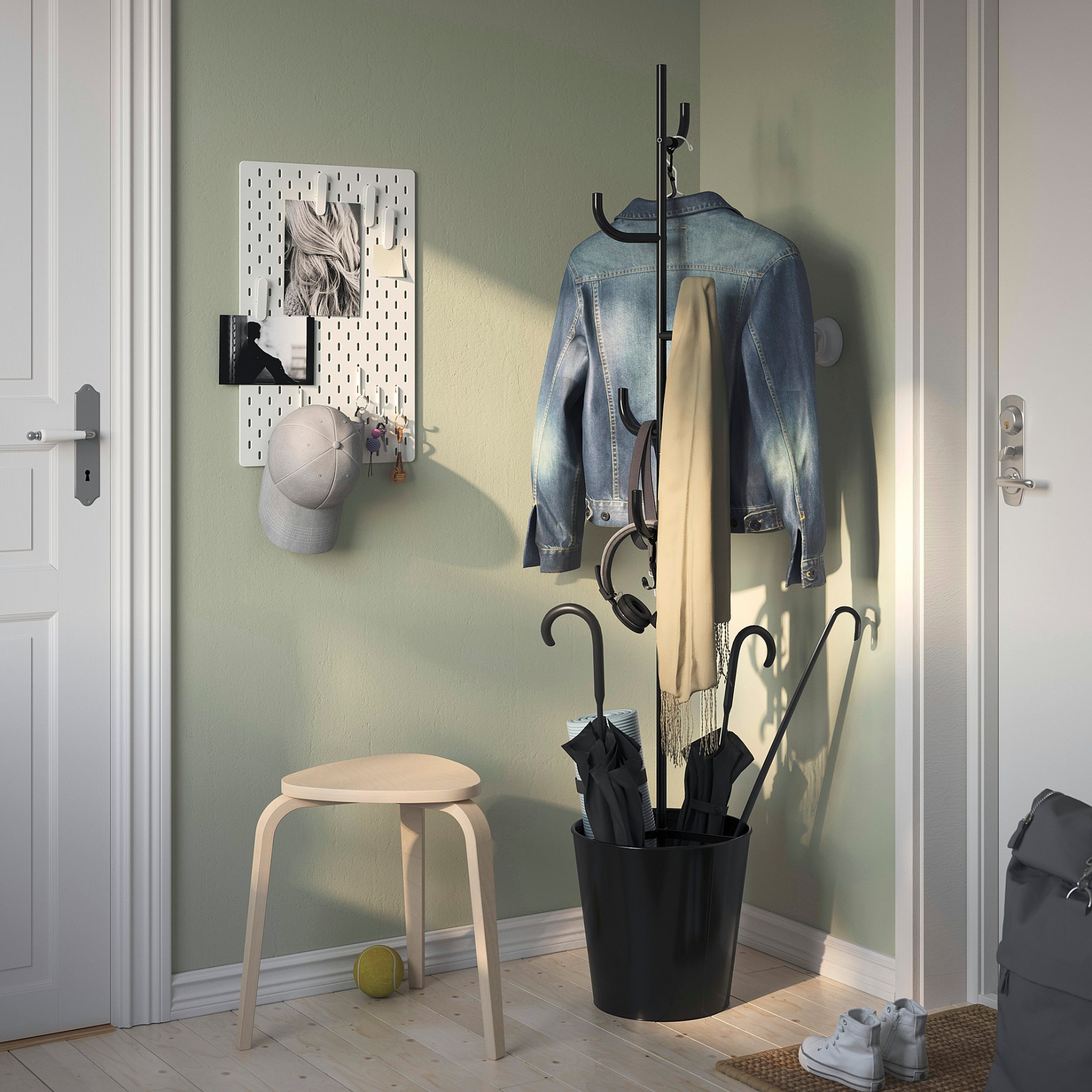 ÄLGANÄS, hat and coat stand, 173x33 cm, 905.858.94