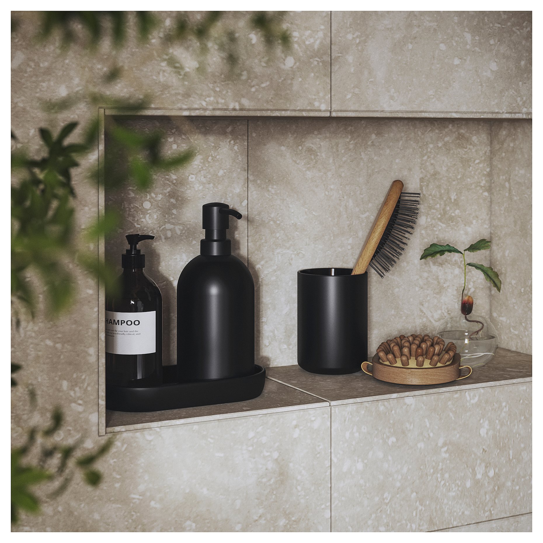 GANSJÖN, σετ μπάνιου, 3 τεμ., 905.870.39