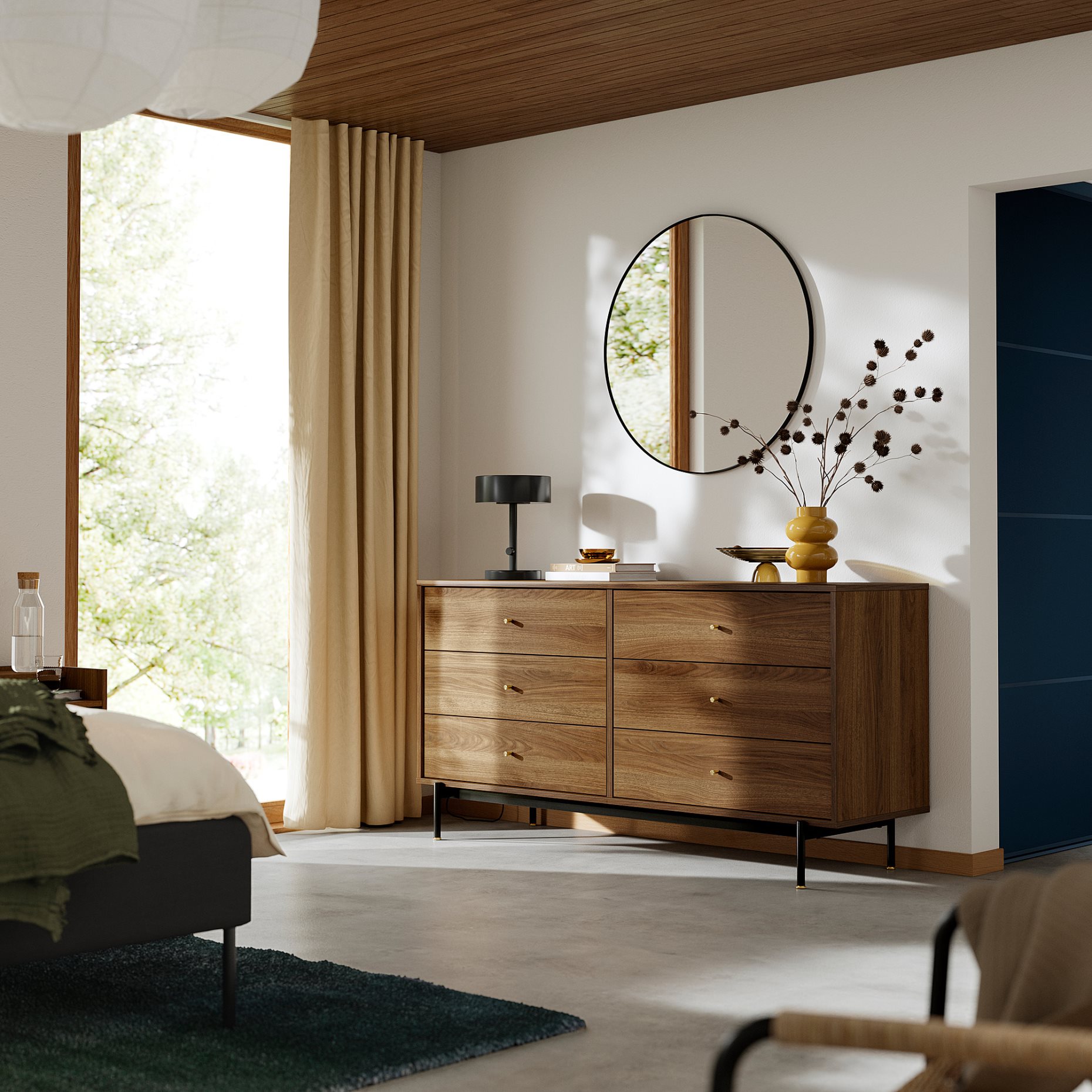RÅDMANSÖ, chest of 6 drawers, 159x48x81 cm, 905.936.05