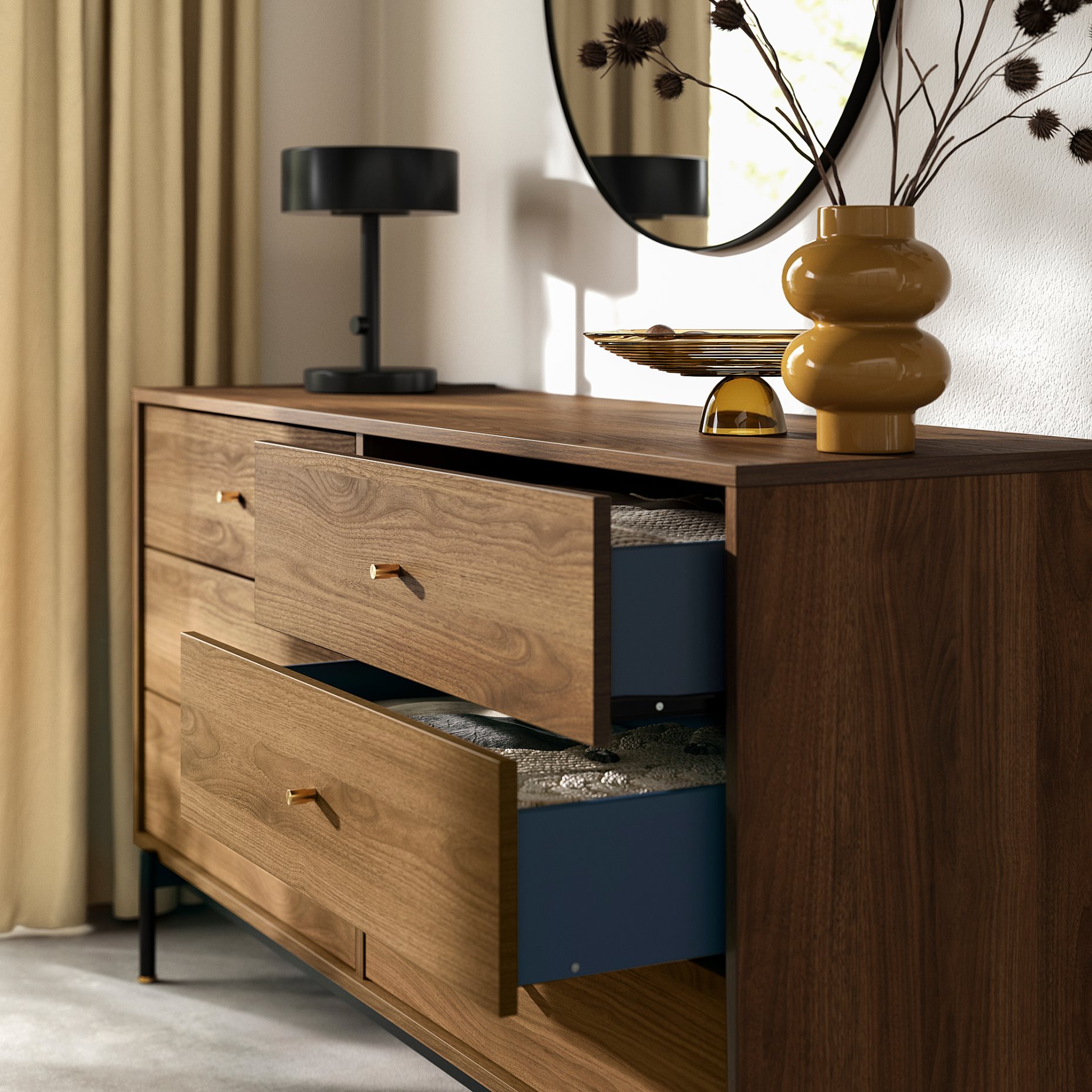 RÅDMANSÖ, chest of 6 drawers, 159x48x81 cm, 905.936.05