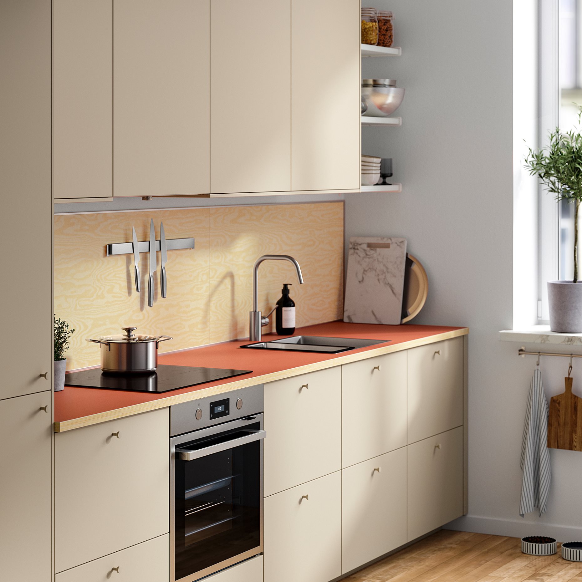 EKBACKEN, worktop, 186x2.8 cm, 906.090.60