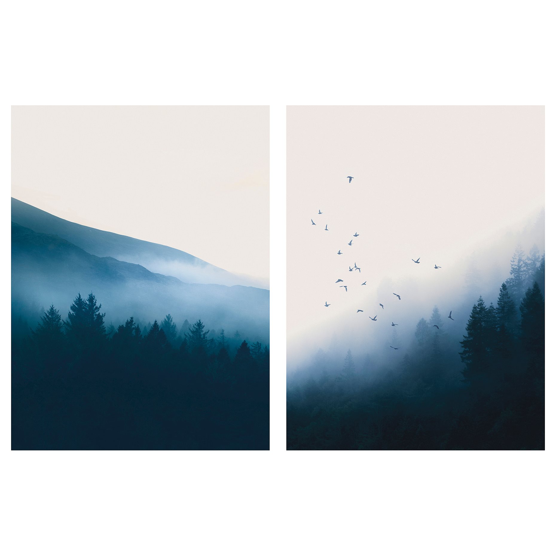 PJÄTTERYD, πίνακας/ομίχλη της αυγής, 2 τεμ. 30x40 cm, 906.238.67