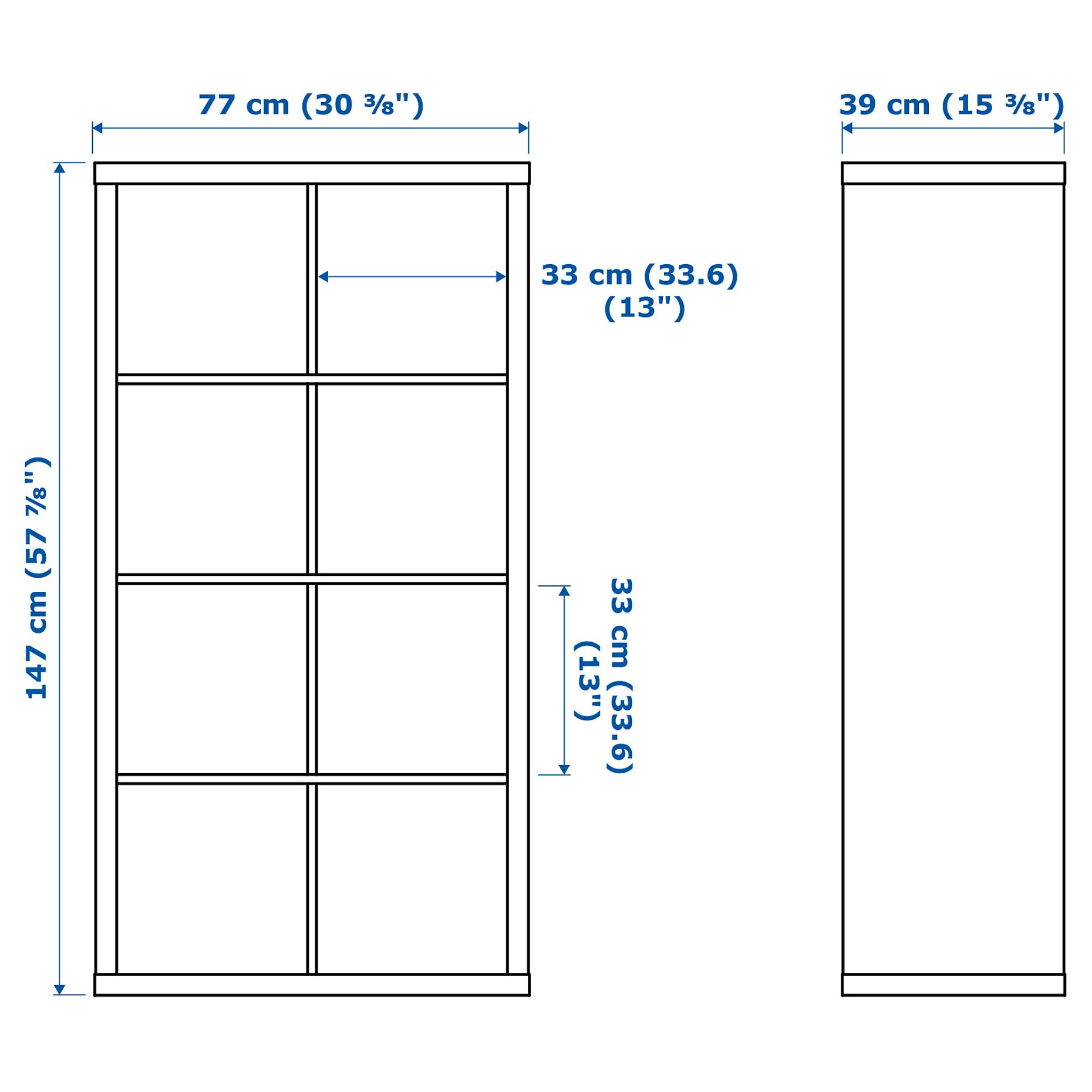 KALLAX, shelving unit with doors, 990.171.86