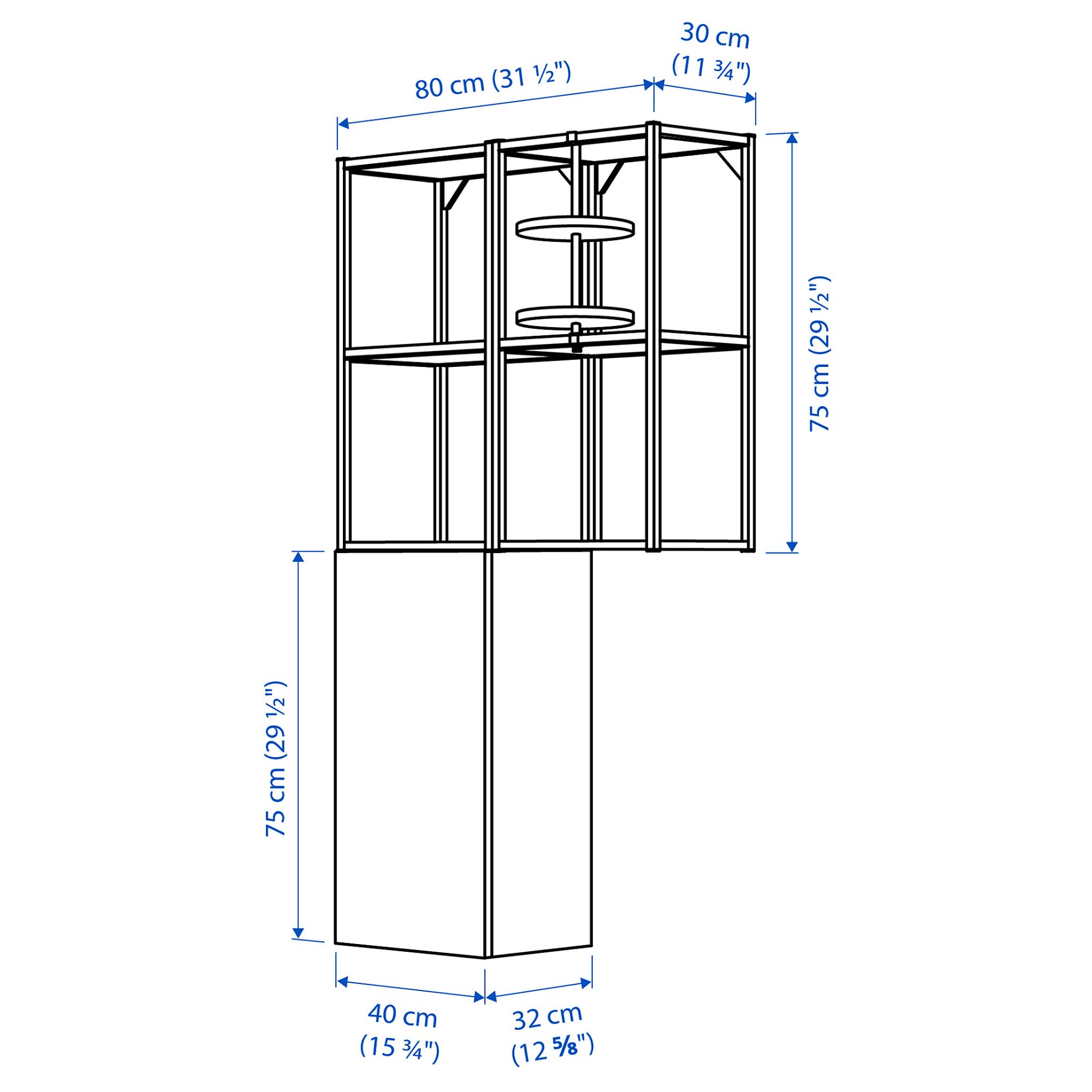 ENHET, wall storage combination, 993.314.64