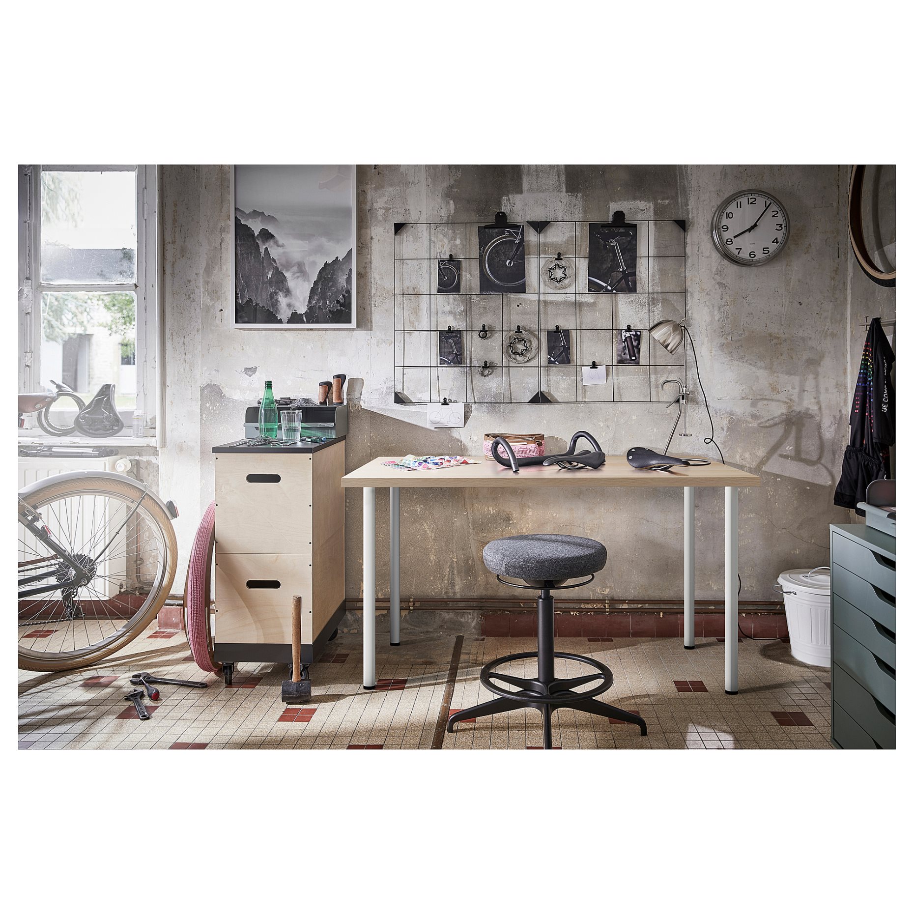 LAGKAPTEN/ADILS, γραφείο, 140x60 cm, 994.172.07