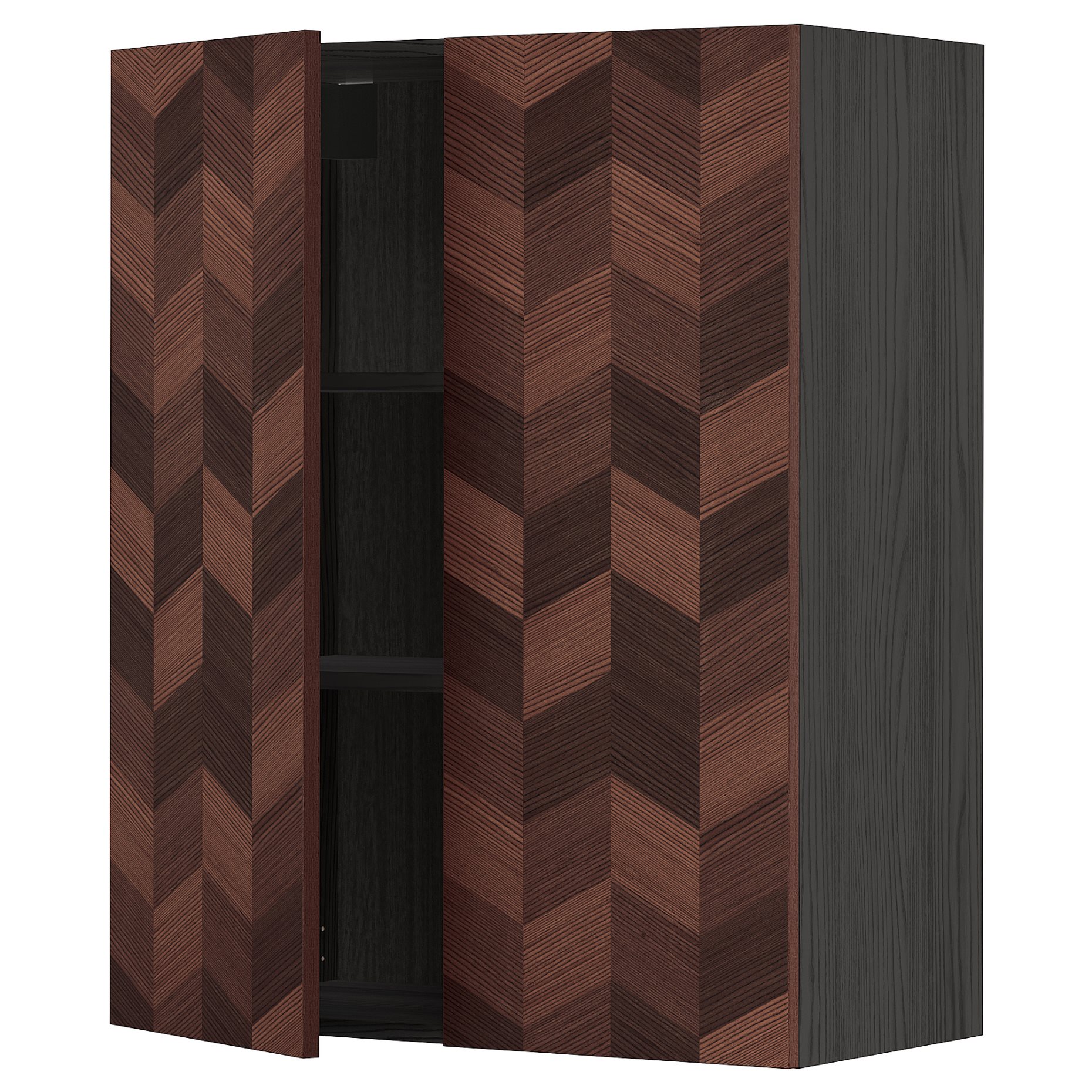 METOD, ντουλάπι τοίχου με ράφια/2 πόρτες, 80x100 cm, 994.701.53