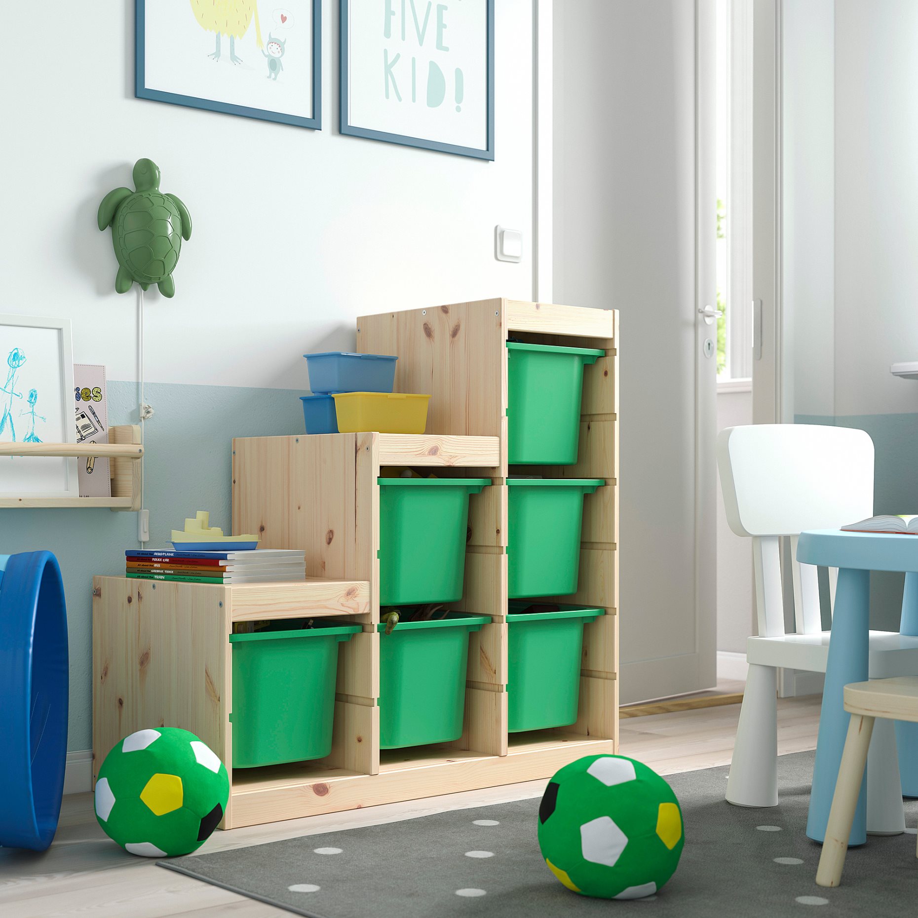 TROFAST, storage combination with boxes, 94x44x91 cm, 995.734.67