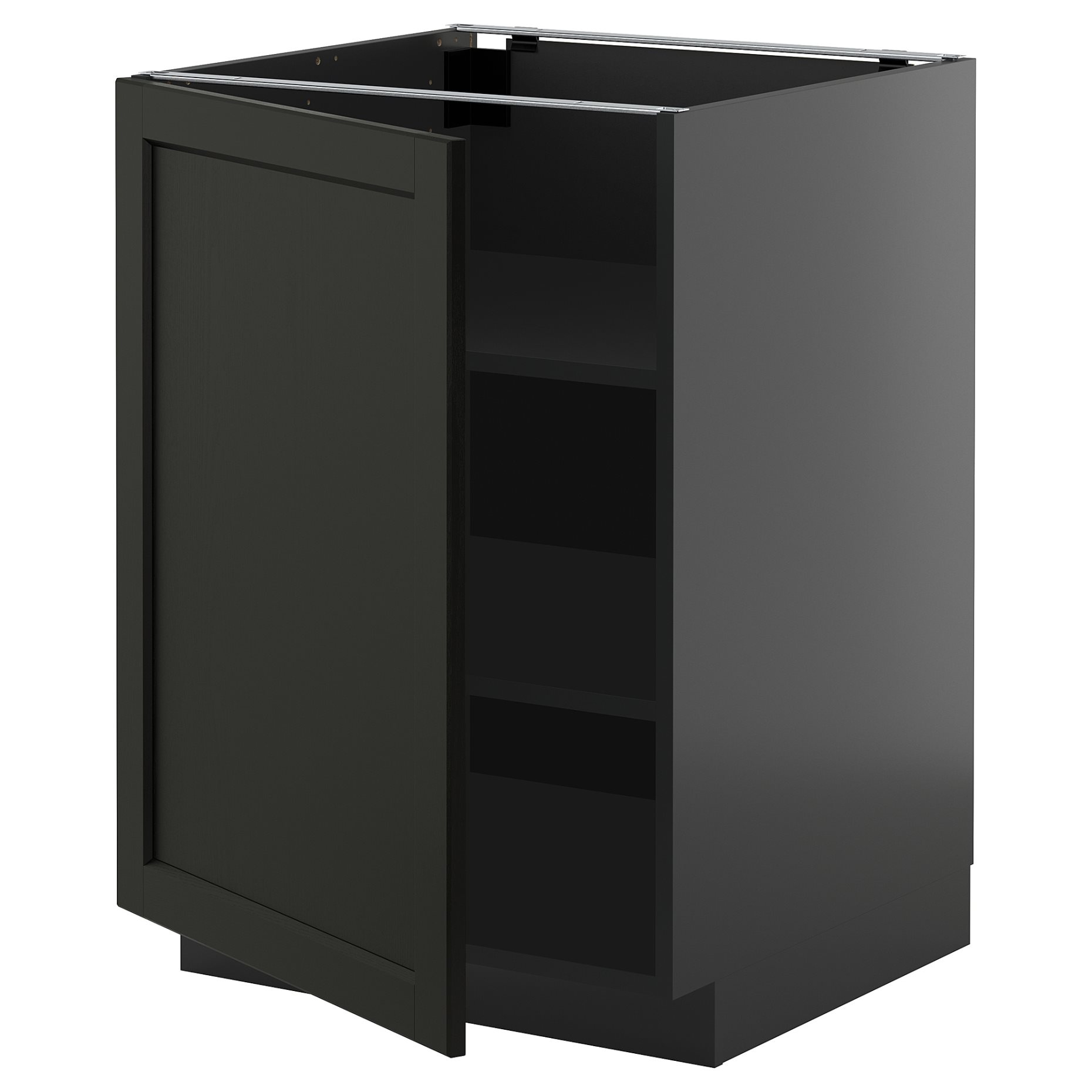 METOD, base cabinet with shelves, 60x60 cm, 995.882.23