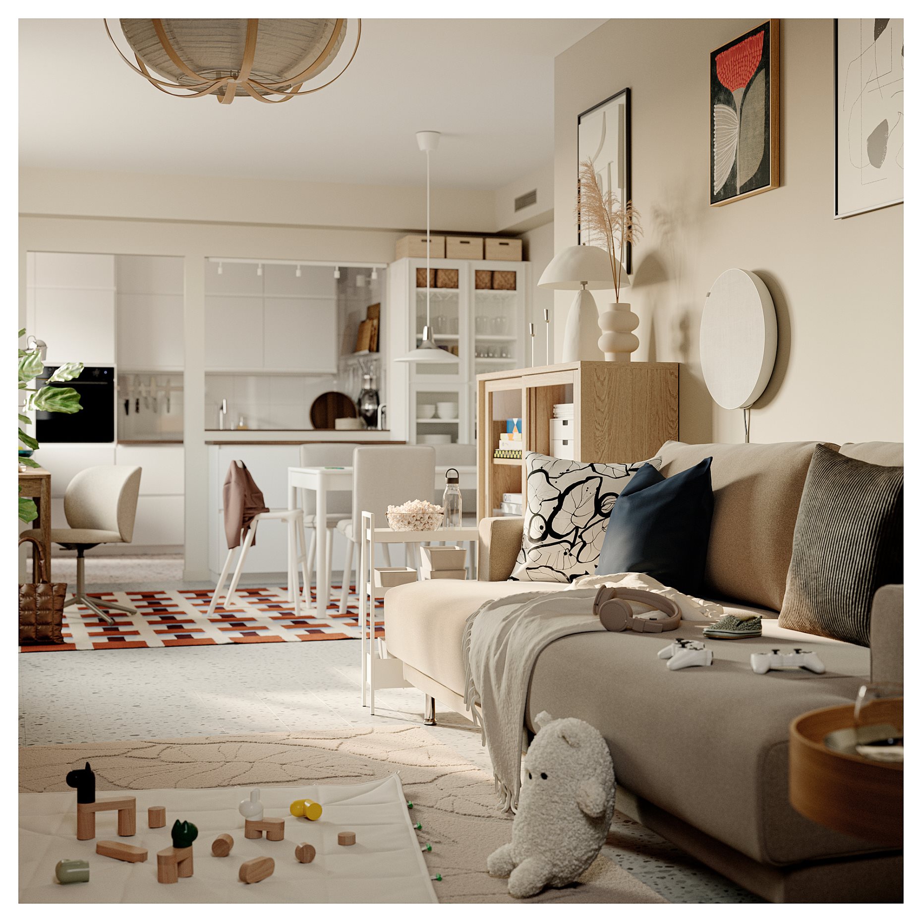 UPPÅKRA, σύνθεση καναπέ 3 θέσεων, 995.986.70