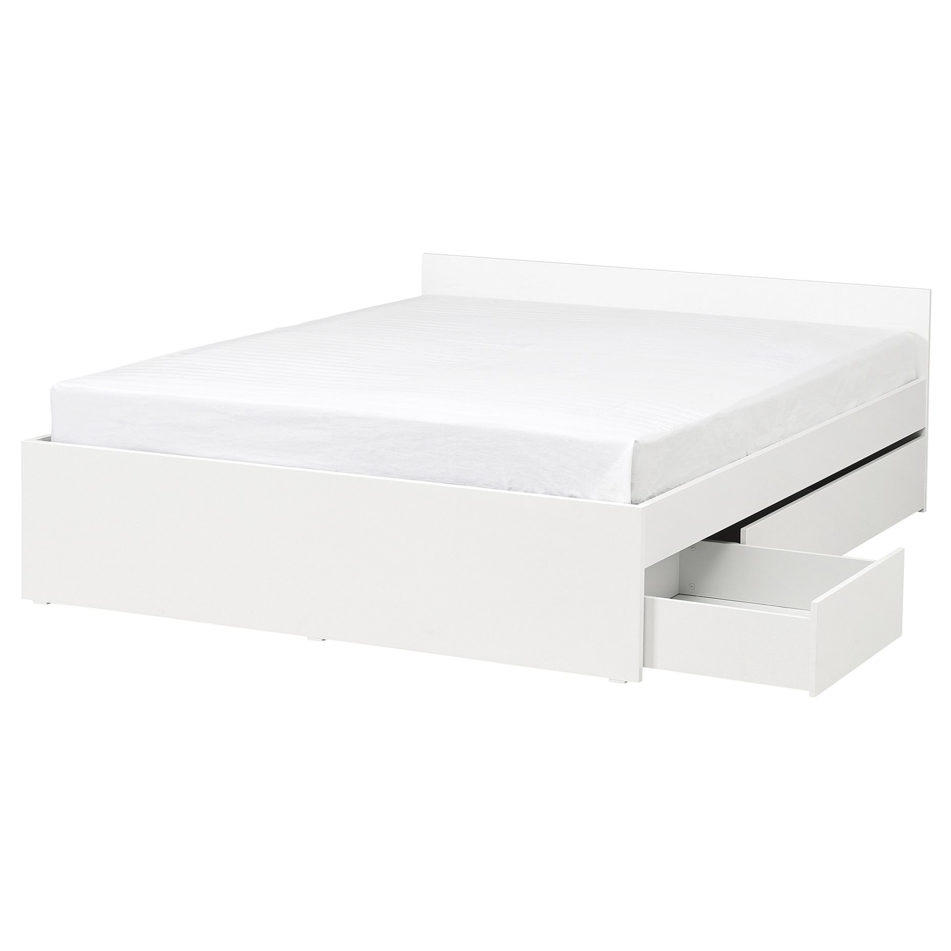 VIHALS, bed frame with 2 storage boxes, 160x200 cm, 996.347.29