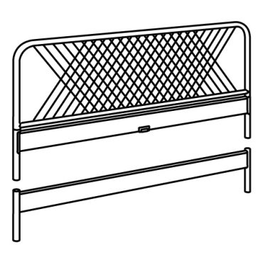NESTTUN, head and footboard, 003.306.56