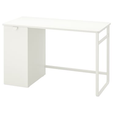 LÄRANDE, desk with pull-out storage unit, 58x120 cm, 004.927.95