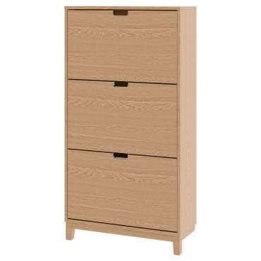 STÄLL, shoe cabinet with 3 compartments, 79x29x148 cm, 005.302.26