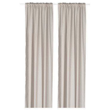 MÄSTERROT, curtains with heading tape/1 pair, 145x300 cm, 006.025.67