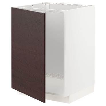METOD, base cabinet for sink, 60x60 cm, 094.593.10