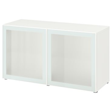 BESTÅ, ραφιέρα με πόρτες, 120x42x64 cm, 094.892.27