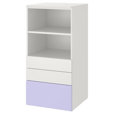 SMASTAD/PLATSA, bookcase with 3 drawers, 60x57x123 cm, 095.446.72