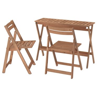 NÄMMARÖ, table and 2 chairs, folding/outdoor, 108x37 cm, 095.817.87