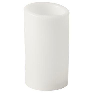 ÄDELLÖVTRÄD, block candle with built-in LED light source/indoor, 14 cm, 105.202.60