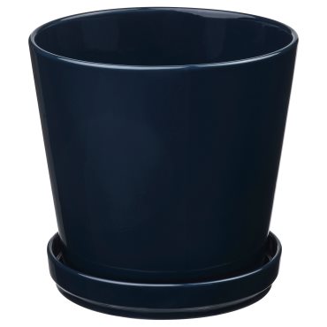 KLOTLÖNN, plant pot with saucer/in/outdoor, 19 cm, 105.840.68
