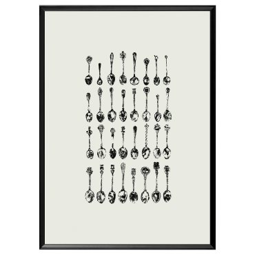 KNOPPÄNG, κορνίζα με πόστερ/συλλογή αναμνηστικών, 50x70 cm, 106.021.52