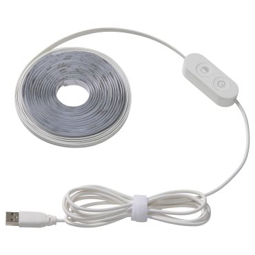 KABBLEKA, lighting strip with built-in LED light source with USB, 3 m, 106.096.67