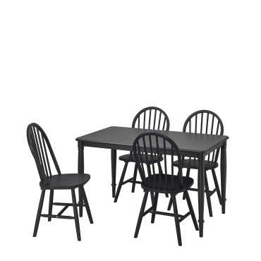 DANDERYD/SKOGSTA, table and 4 chairs, 130 cm, 195.442.90