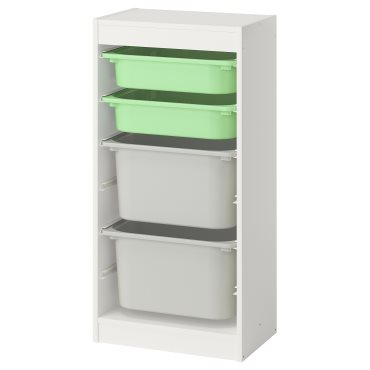 TROFAST, storage combination with boxes, 46x30x94 cm, 195.751.87