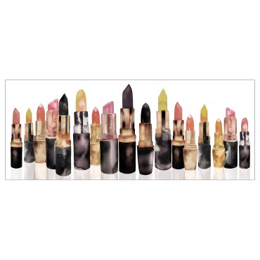 BJÖRKSTA, picture/Lipstick collection, 140x56 cm, 205.277.27