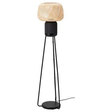 SYMFONISK, floor lamp with WiFi speaker/smart, 205.282.89
