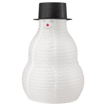 STRÅLA, table decoration with built-in LED light source/battery-operated/snowman, 206.335.63