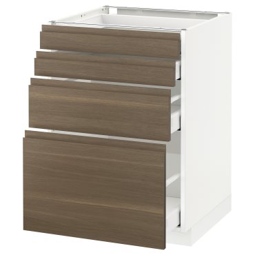 METOD/MAXIMERA, base cabinet 4 fronts/4 drawers, 291.317.22