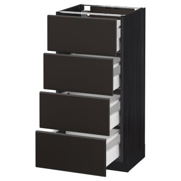 METOD/MAXIMERA, base cabinet 4 fronts/4 drawers, 292.127.75