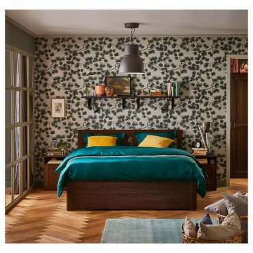 SONGESAND, bed frame with 2 storage boxes, 140X200 cm, 292.411.03