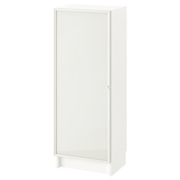BILLY/HOGBO, bookcase combination with glass doors, 40x30x106 cm, 294.944.21