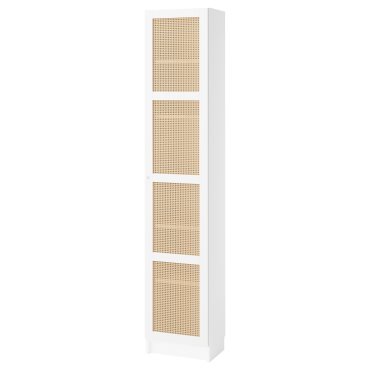 BILLY/HOGADAL, bookcase with door, 40x30x202 cm, 295.624.91
