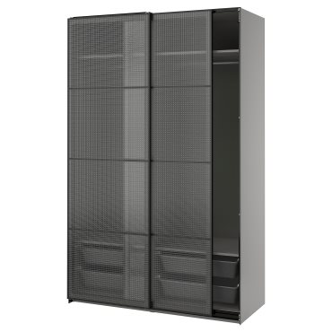 PAX/LUNDBRÄSMA, ντουλάπα με συρόμενες πόρτες, 150x66x236 cm, 296.178.89