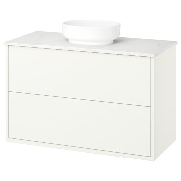 HAVBÄCK/VINDEL, wash-stand with drawers/wash-basin, 102x49x77 cm, 296.224.66